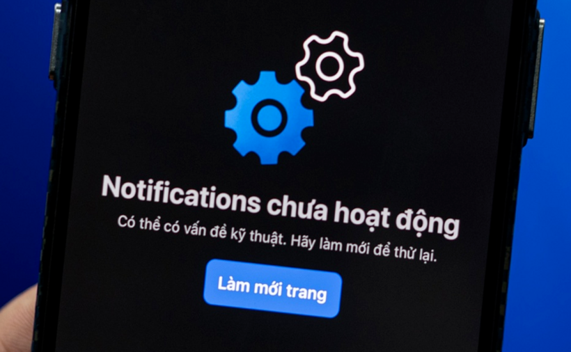 Màn hình hiển thị lỗi khi cố đăng nhập vào Facebook. (Ảnh: ZNews)