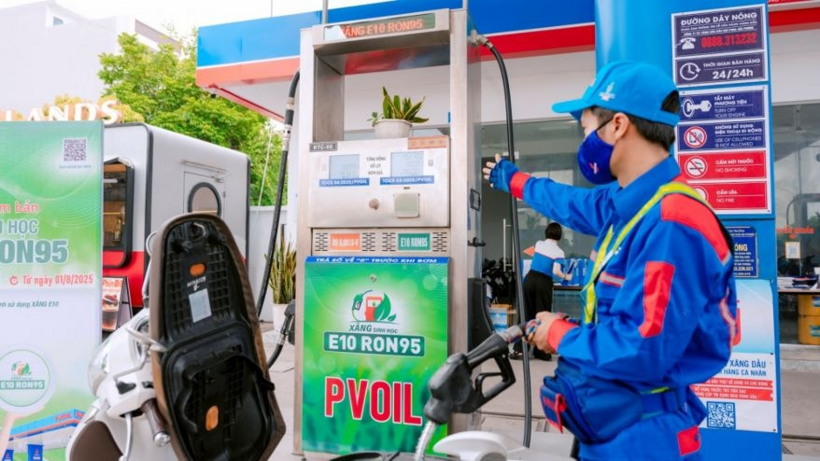 Xăng E10 bán trên toàn quốc từ 1/6. Ảnh: PVOIL.