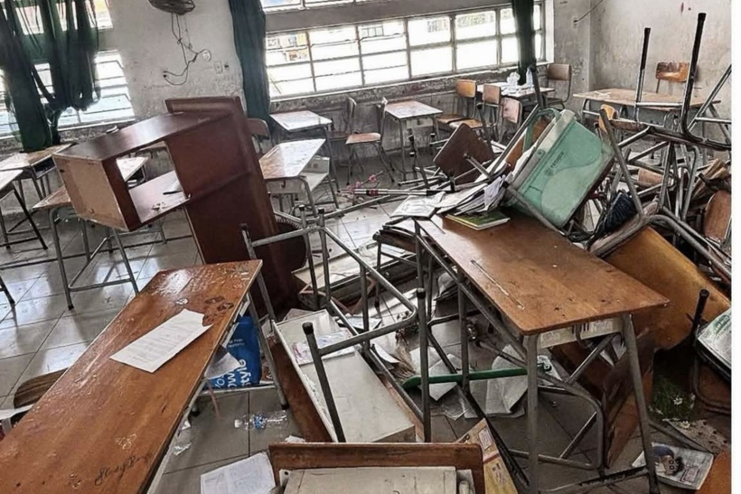 Hình ảnh ghi tại lớp học. Ảnh: Dân Trí