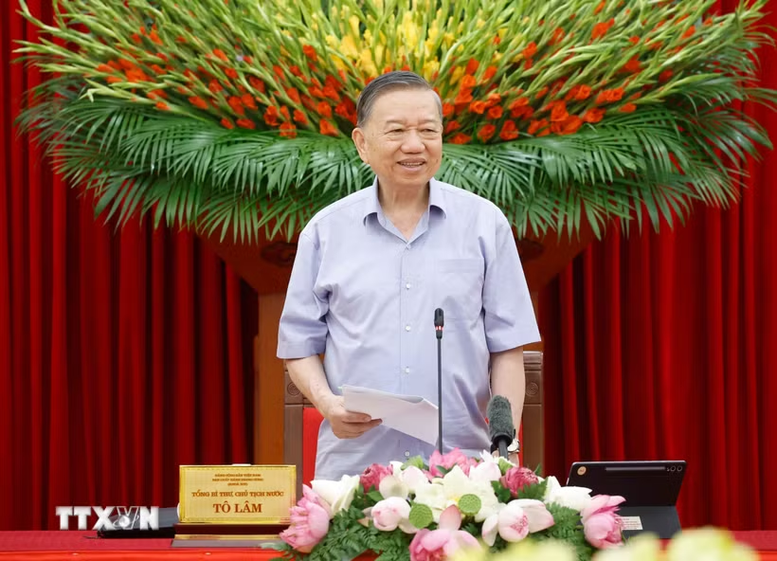 Tổng Bí thư, Chủ tịch nước Tô Lâm phát biểu - Ảnh: TTXVN