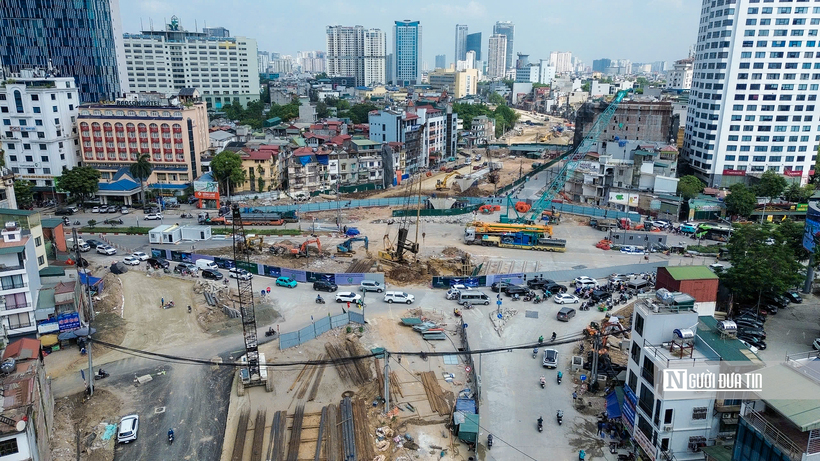 Vành đai 1 đoạn Hoàng Cầu - Voi Phục (Ảnh: Hữu Thắng).