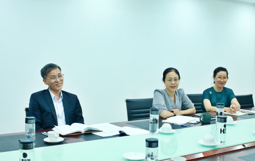Ông Nguyễn Khánh Ngọc - Chủ tịch Hội Luật gia Việt Nam tại buổi làm việc.