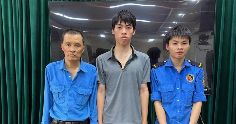 Các đối tượng Vũ Anh Dũng, Đặng Trung Hiếu, Nguyễn Việt Hoàng (Ảnh: Huyền Chi).