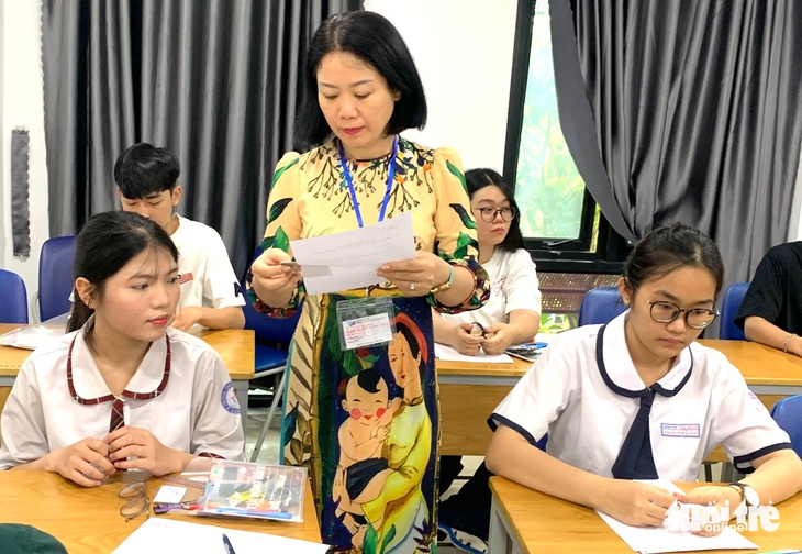 Thí sinh tham dự kỳ thi đánh giá năng lực Đại học Quốc gia TP.HCM đợt 2 năm 2026. Ảnh: Tuổi trẻ Online