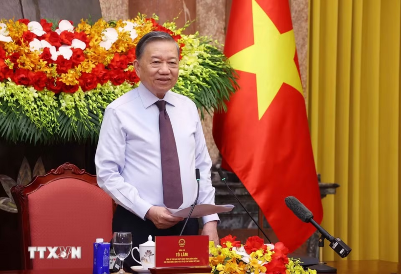 Tổng Bí thư, Chủ tịch nước Tô Lâm: Báo chí phải bám sát thực tiễn, tôn trọng sự thật, lấy lợi ích của nhân dân làm điểm xuất phát - Ảnh: TTXVN