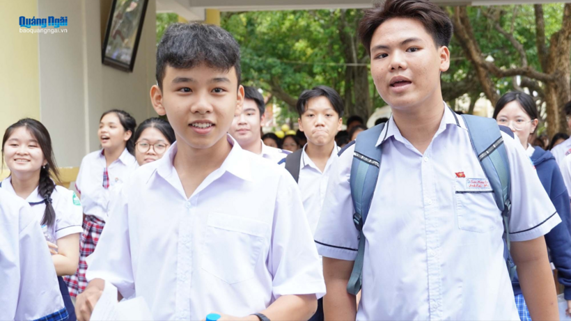Thí sinh dự thi vào lớp 10 năm học 2026 - 2027. (Ảnh: Báo Quảng Ngãi)