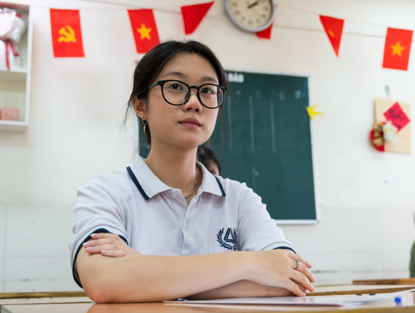 Thí sinh Hà Nội trong kỳ thi tốt nghiệp trung học phổ thông 2025. Ảnh: Znews