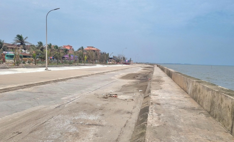 Khu vực bãi biển Quất Lâm, tỉnh Nam Định cũ nay là khu du lịch Giao Ninh, tỉnh Ninh Bình (Ảnh: Thanh Bình).