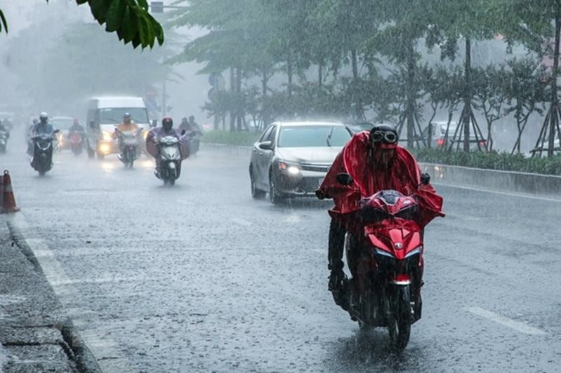 Dự báo thời tiết Hà Nội ngày 18/06/2026 có mưa. Ảnh minh họa.