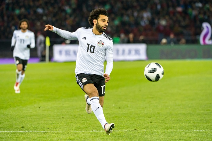 Vị trí thứ tư trong bảng xếp hạng thuộc về tiền đạo Mohamed Salah của đội tuyển Ai Cập với 73,27%. Ảnh: zimbio