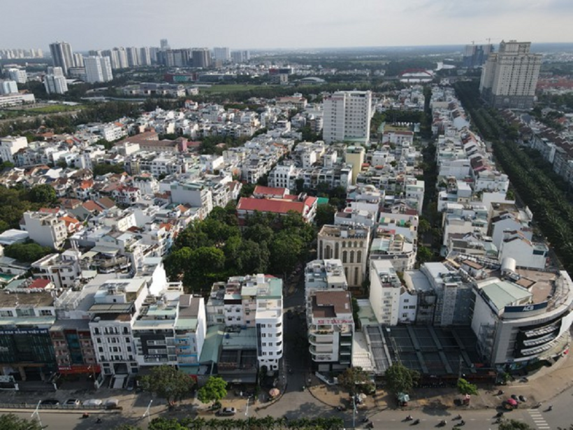 Khu dân cư Trung Sơn, xã Bình Hưng (TP.HCM), địa phương đủ điều kiện chuyển thành phường. Ảnh: Ngọc Dương.
