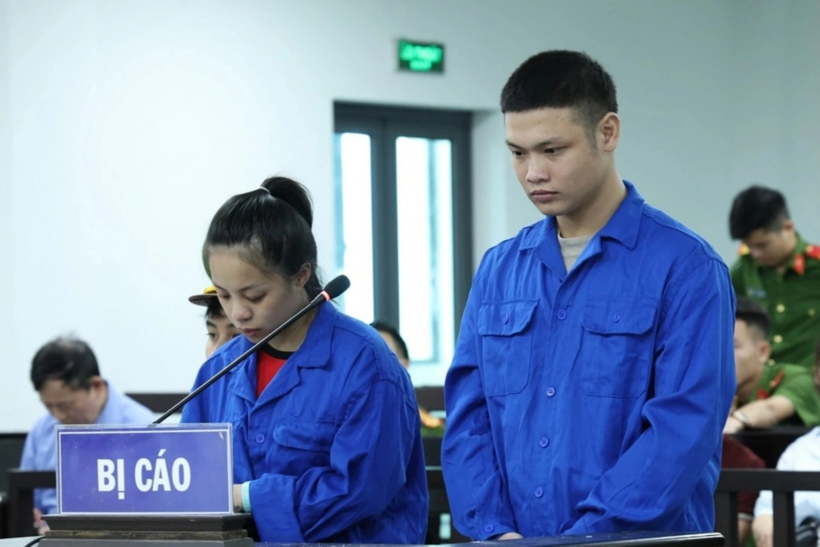 Dũng và Mạo tại phiên tòa. (Ảnh: Dân trí)