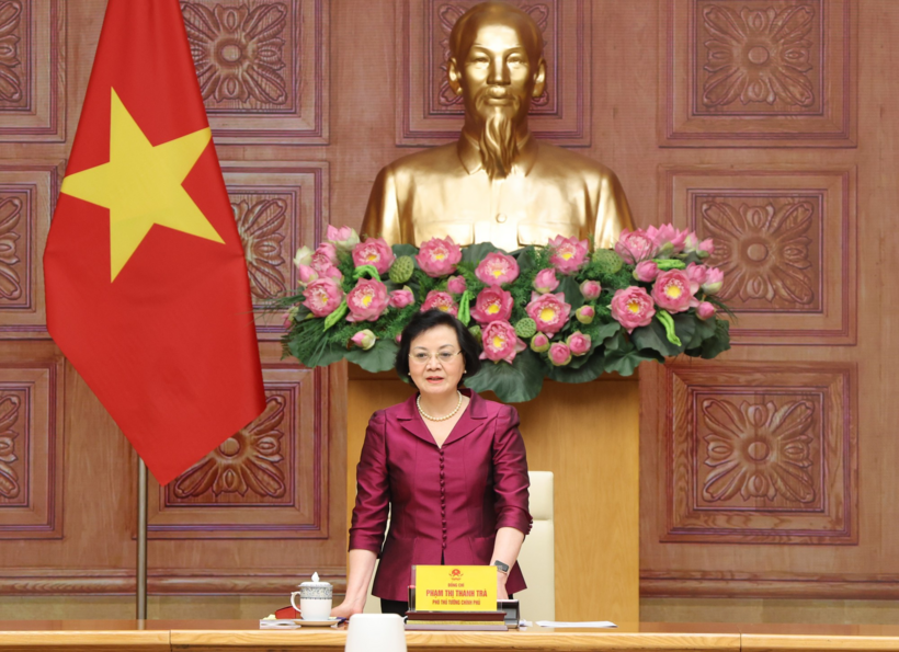 Phó Thủ tướng Phạm Thị Thanh Trà phát biểu tại Hội nghị - Ảnh: VGP/Thu Giang