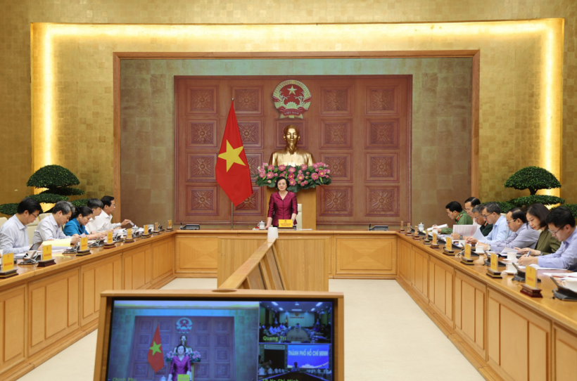 Hội nghị Ban Chỉ đạo triển khai các hoạt động kỷ niệm 80 năm Ngày Thương binh - Liệt sĩ.Ảnh: VGP/Thu Giang