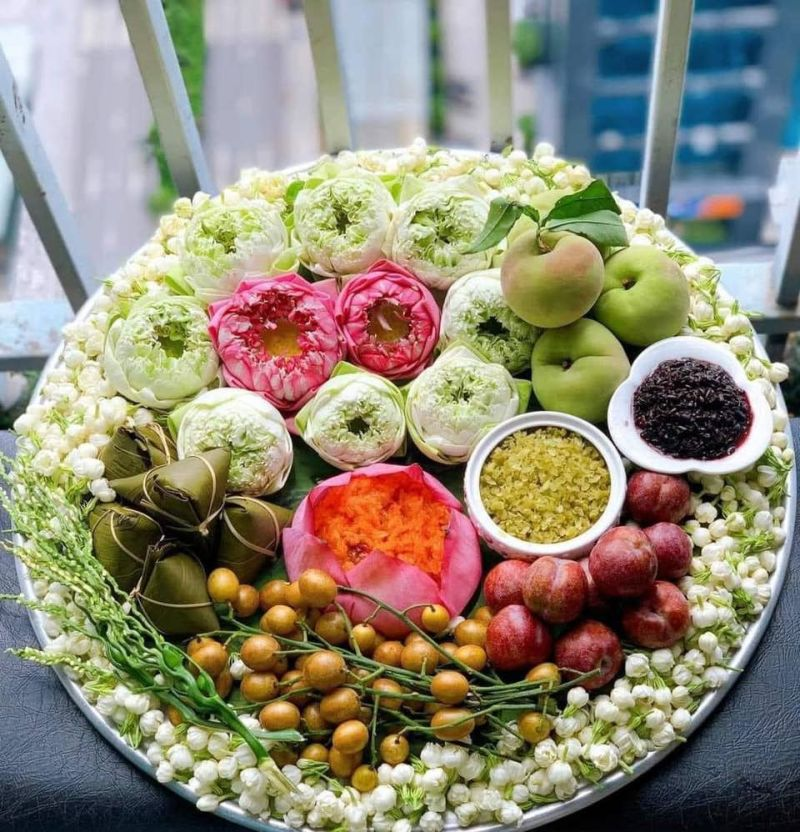 Hình ảnh một mâm cúng Tết Đoan Ngọ. Ảnh minh họa