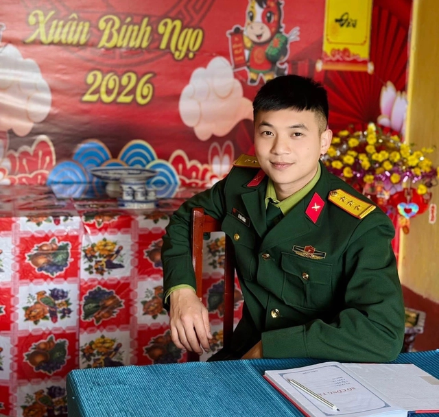 Thượng úy Lê Văn Thắng đột ngột qua đời ở tuổi 28. (Ảnh: Tuổi trẻ)