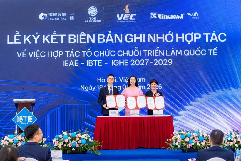 Lễ ký kết đồng thời giữa VEC - Vinexad – doanh nghiệp trực thuộc Bộ Công thương, đơn vị dẫn đầu ngành triển lãm Việt Nam và đối tác Chaoyu Expo - nhà tổ chức hội chợ có quy mô lớn tại Quảng Đông, Trung Quốc.
