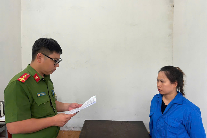 Bị can Phạm Thúy Nga. Ảnh: Công an tỉnh Quảng Ninh
