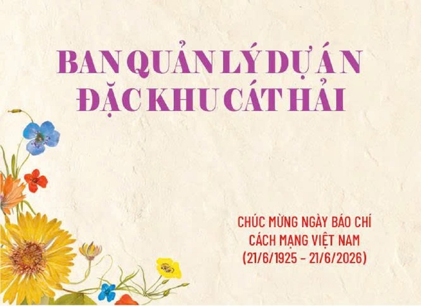 Ban quản lý Dự án đặc khu Cát Hải chúc mừng ngày Báo chí Cách mạng Việt Nam 21/6 - 1