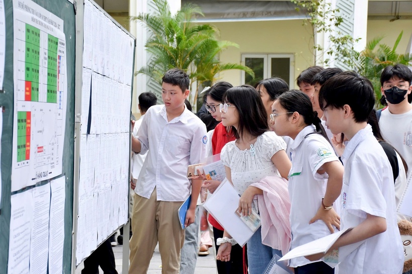 Thí sinh tham gia Kỳ thi vào lớp 10 năm 2026 ở Hà Nội. Ảnh: Hà Nội mới