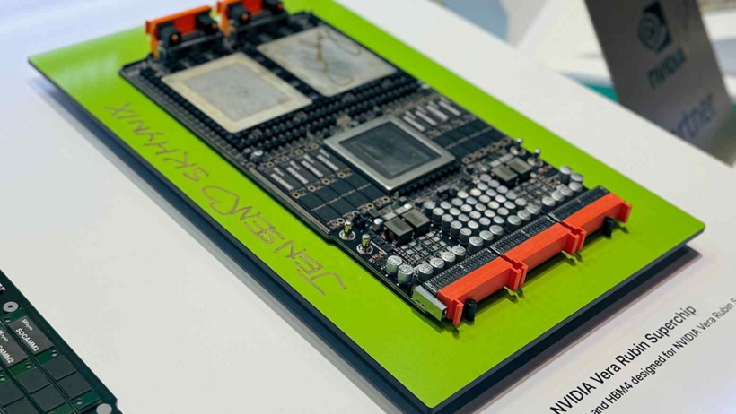 Một bo mạch Nvidia trang bị chip nhớ HBM do SK Hynix sản xuất. Ảnh:&nbsp;SK Hynix.