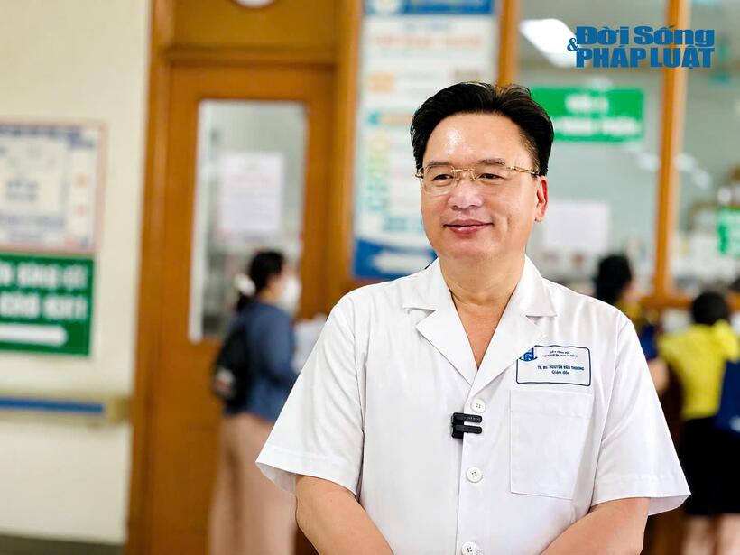 Tiến sĩ, bác sĩ Nguyễn Văn Thường, Giám đốc Bệnh viện Thanh Nhàn. Ảnh: Nguyễn Lâm.