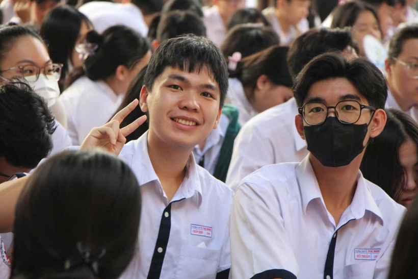 Học sinh ở TPHCM (Ảnh: Y.H.).