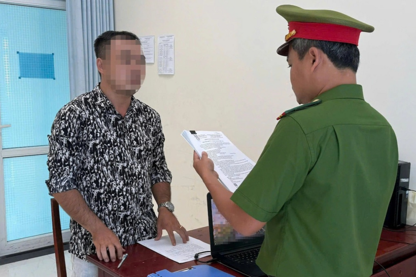 Bị can Lê Mạnh Cường (Ảnh: Công an cung cấp).