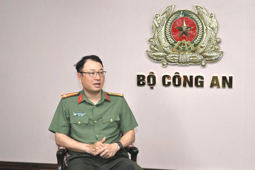 Thượng tá Triệu Mạnh Tùng, Phó Cục trưởng Cục An ninh mạng và phòng, chống tội phạm sử dụng công nghệ cao, Bộ Công an. (Ảnh: Bộ Công an)