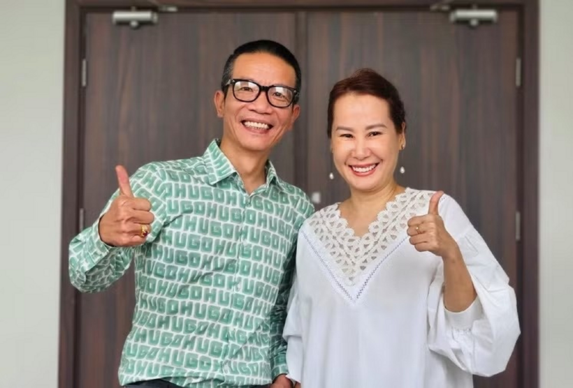 Nhạc sĩ Giáng Son và nhạc sĩ Nguyễn Vĩnh Tiến. Ảnh: Tạp chí Tri thức.