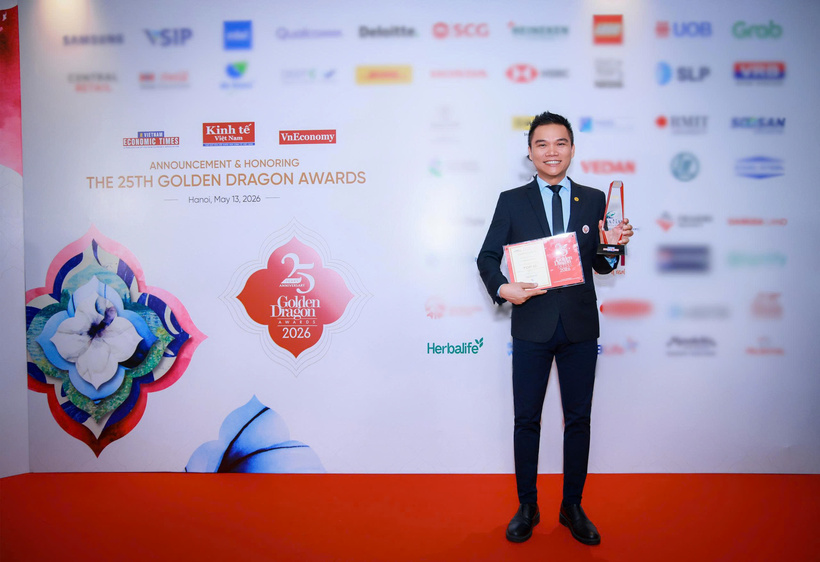 Ông Nguyễn Thành Đạt - Giám đốc Truyền thông Cấp cao Herbalife Việt Nam tại Lễ Trao Giải Rồng Vàng 2026 tại Hà Nội