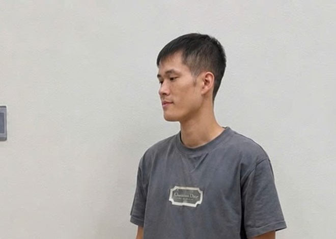 Cơ quan Cảnh sát điều tra Công an tỉnh Ninh Bình khởi tố Nguyễn Xuân Hoàng. Ảnh: Công an Ninh Bình