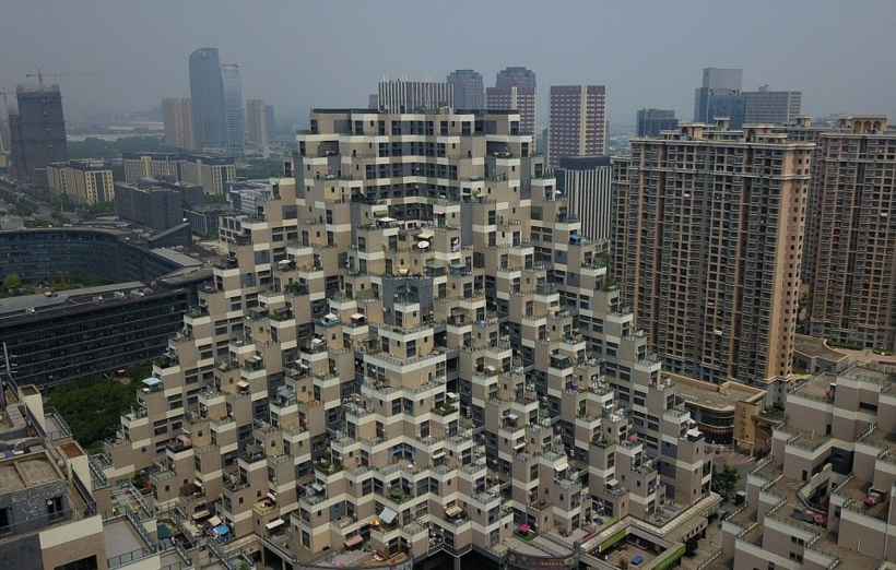 Tòa chung cư 18 tầng hình kim tự tháp độc đáo. Ảnh: Masters’ Architectural Office