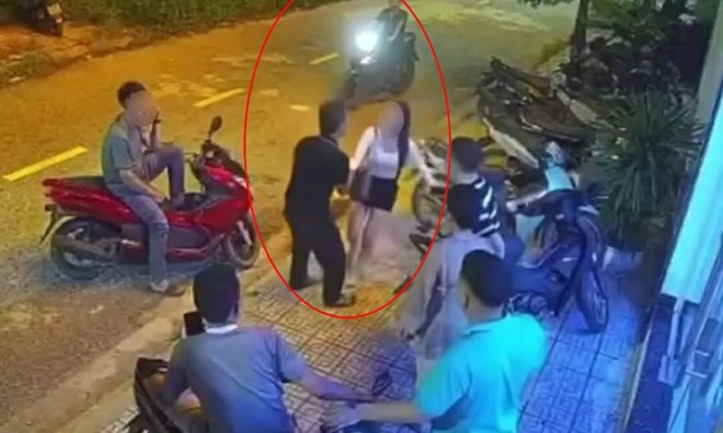 Hình ảnh ghi lại sự việc. Ảnh: Lao động