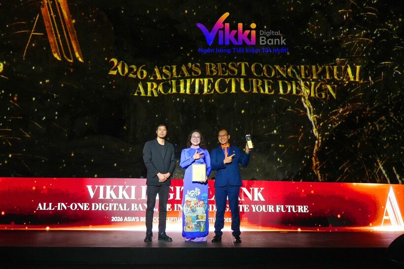 Bà Phan Thị Trâm Anh - Phó Tổng Giám đốc Vikki Digital Bank -“Asia’s Best Conceptual Architecture Design” – Kiến trúc ý tưởng xuất sắc nhất Châu Á 2026