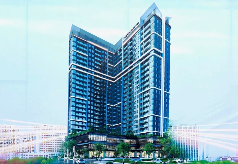 Phối cảnh dự án Dự án nhà ở xã hội tại CT 2, khu đô thị Hồ Xương Rồng, phường Phan Đình Phùng, tỉnh Thái Nguyên