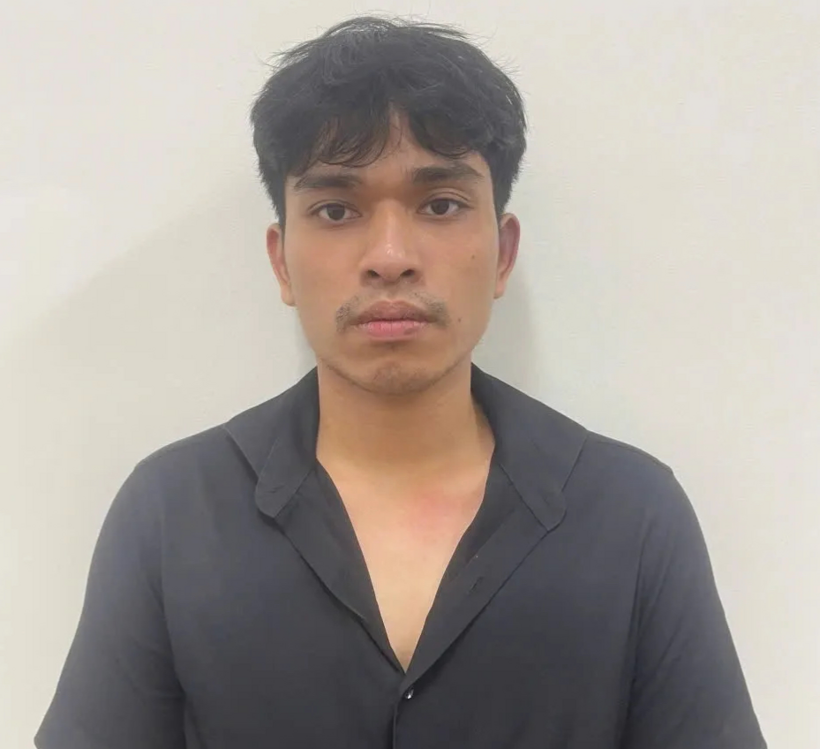 Đối tượng Trần Văn Trường Sơn bị tạm giữ để điều tra. Ảnh: Công an Đà Nẵng