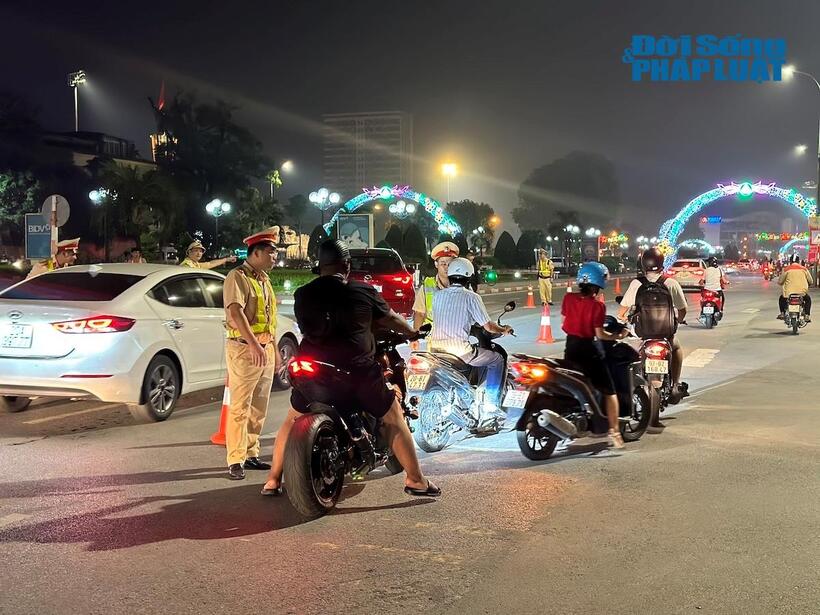 Trong 6 tháng đầu năm 2026, toàn tỉnh Thái Nguyên tổ chức 6.998 ca tuần tra với gần 27.850 lượt cán bộ, chiến sĩ tham gia. Ảnh minh hoạ