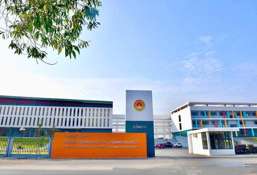 Trường THPT chuyên Tuyên Quang, tỉnh Tuyên Quang. Ảnh: FB nhà trường