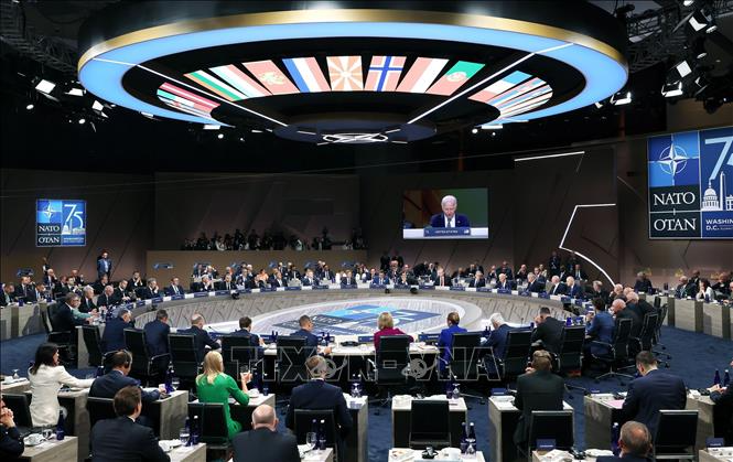 Toàn cảnh một Hội nghị thượng đỉnh của NATO tại Washington, DC (Mỹ). Ảnh: Anadolu Agency/TTXVN