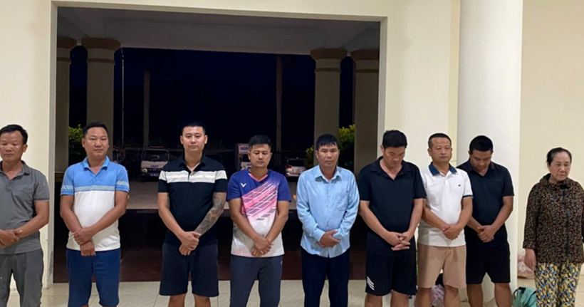Một số đối tượng trong vụ án. (Ảnh: Công an Ninh Bình)