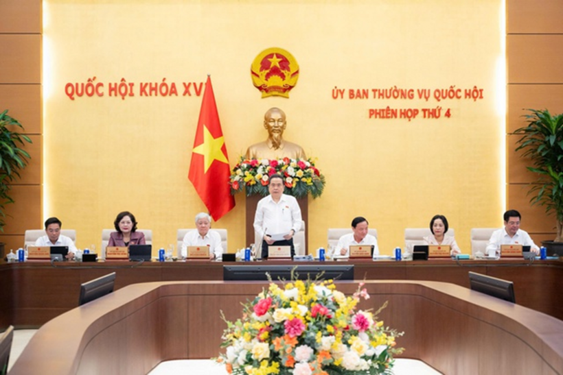 Chủ tịch Quốc hội Trần Thanh Mẫn phát biểu khai mạc Phiên họp (Ảnh: Media Quốc hội).