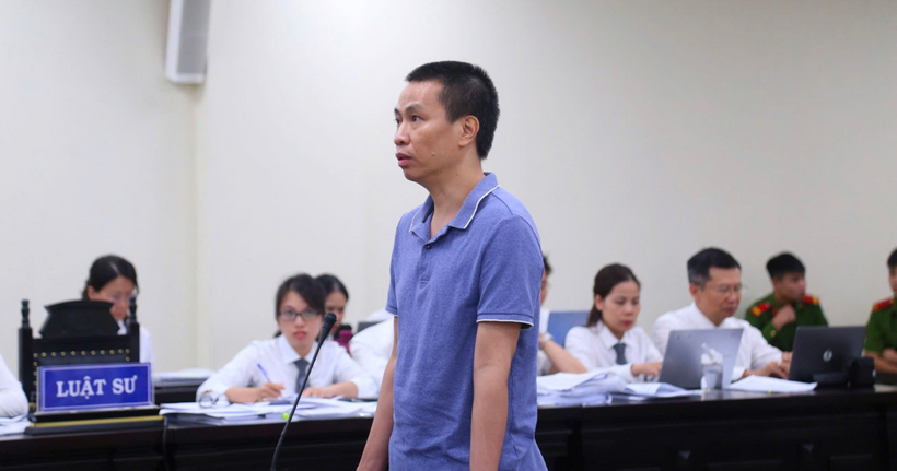 Bị cáo Phạm Vũ Khiêm tại tòa.