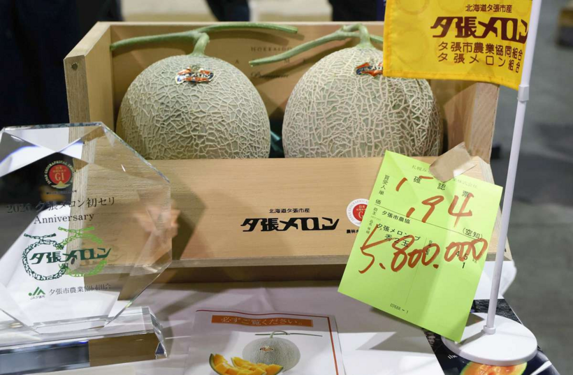 Loại quả đặc sản Hokkaido được bán với giá hơn 958 triệu đồng. Ảnh: Japannews
