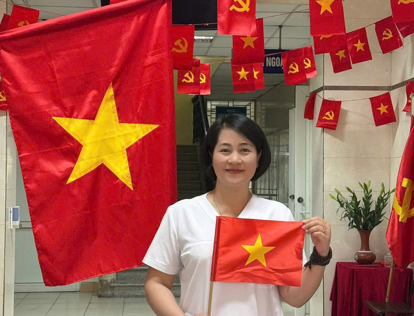 Chị Nguyễn Thị Mai Hương, Điều dưỡng trưởng Khoa Bệnh nhiệt đới, Bệnh viện Đa khoa Đống Đa. Ảnh: NVCC