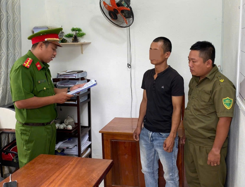 Khởi tố, bắt tạm giam đối tượng Lê Thanh Hạnh sử dụng trái phép chất ma túy. (Ảnh: Công an TP.Đà Nẵng)