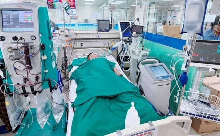 Bệnh nhân được điều trị tại bệnh viện. Ảnh: Bệnh viện Đa khoa tỉnh Phú Thọ