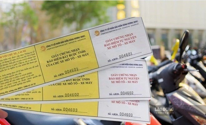Bộ Tài chính vừa có ý kiến trả lời cử tri về kiến nghị bỏ bảo hiểm xe máy. Ảnh: Vân Trang/ Lao động.