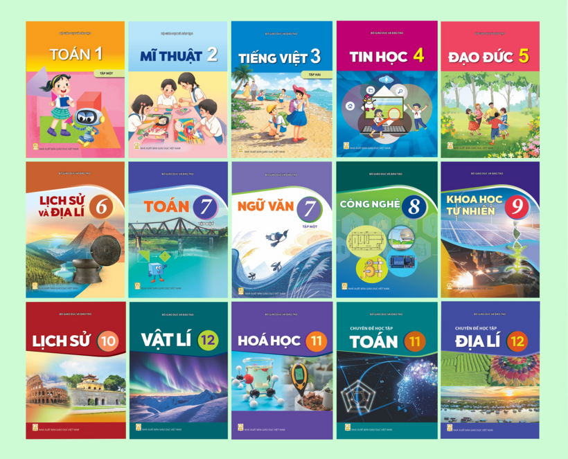 Sách giáo khoa trong năm học 2026-2027. (Ảnh: Báo Chính Phủ)