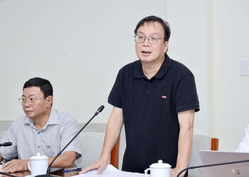 Chủ tịch Hội đồng thành viên, Tổng Giám đốc Nhà xuất bản Giáo dục Việt Nam Nguyễn Tiến Thanh. Ảnh: MOET